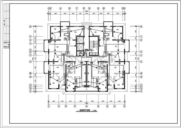 某17层高层住宅楼电气设计施工图-图二