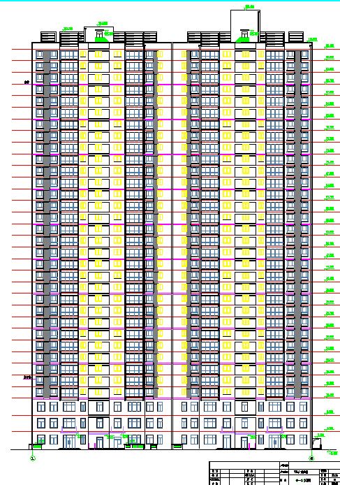 99米高33层钢混剪力墙结构商住楼全套建筑结构cad施工图（说明齐全）-图二