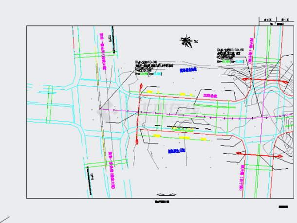 [广西]城市主干路道路工程施工图设计140张（含挡土墙）-图一