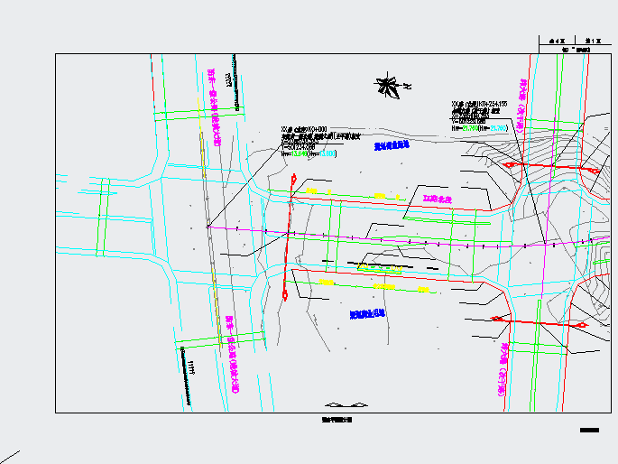 [广西]城市主干路道路工程施工图设计140张（含挡土墙）_图1