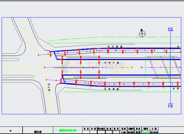 市政道路改扩建工程施工图设计249张（含桥涵交通照明）-图二