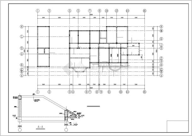 某3层农村别墅建筑、结构设计施工图（含效果图）-图二