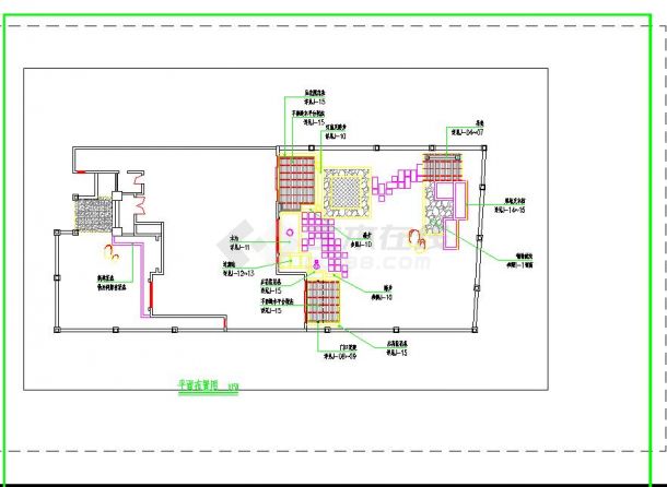 大型专业别墅庭院绿化设计施工图（节点详细）-图一