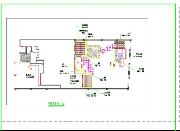 大型专业别墅庭院绿化设计施工图（节点详细）_图1