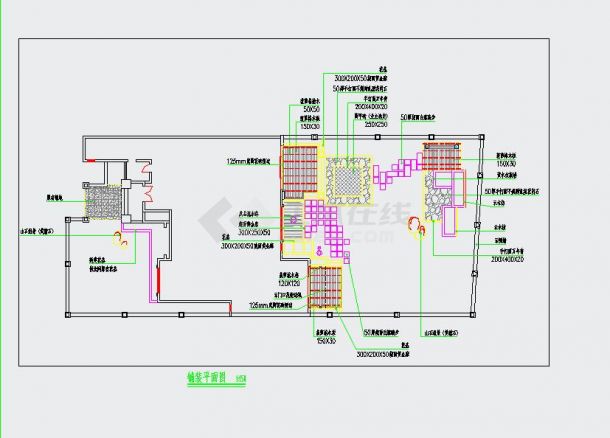 大型专业别墅庭院绿化设计施工图（节点详细）-图二