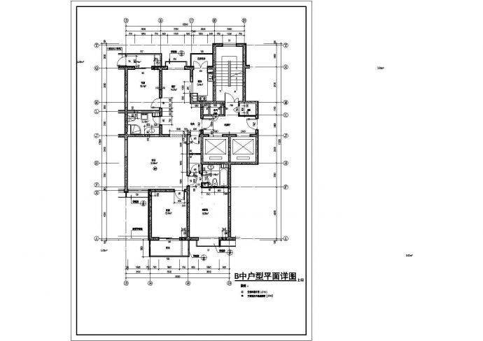 [方案]某高层住宅户型设计cad图_图1