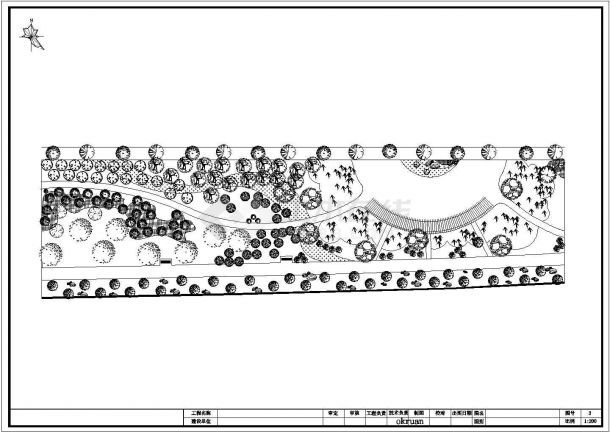 某河道绿化工程施工图（共11张图纸）-图二