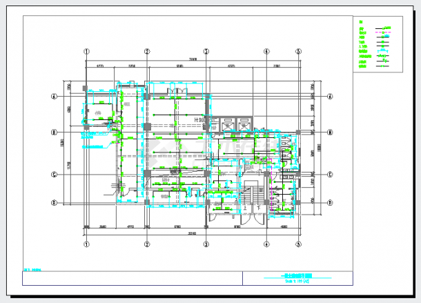 某公司装修给排水设计CAD施工图-图二