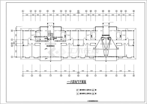【浙江】某多层住宅楼电气设计图纸-图一