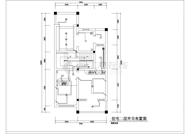 浙江时尚的三层小楼房现代风格装修施工图-图二