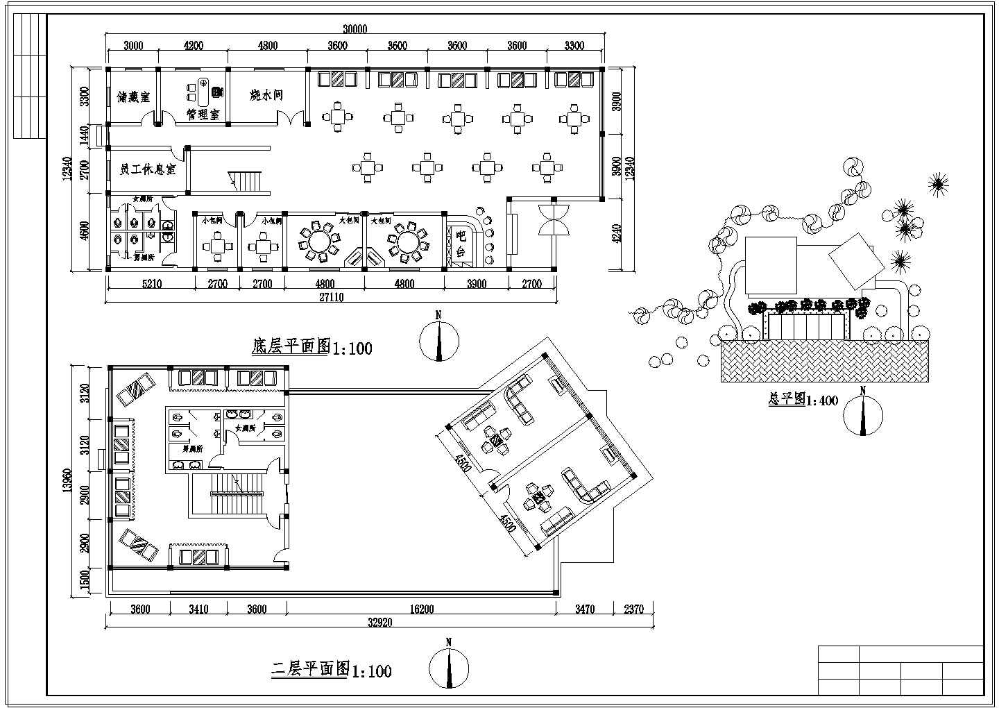 某地区景观茶室设计大样图