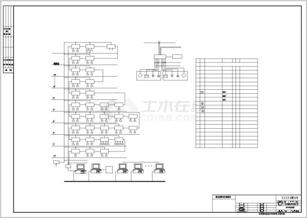 弱电系统图设计模板（共35张图纸）-图一