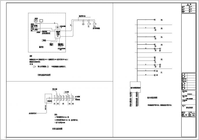 哈尔滨某典型别墅弱电设计图纸（共15张图纸）_图1