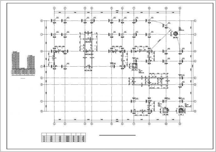 框架剪力墙商业综合楼结构施工图纸_图1