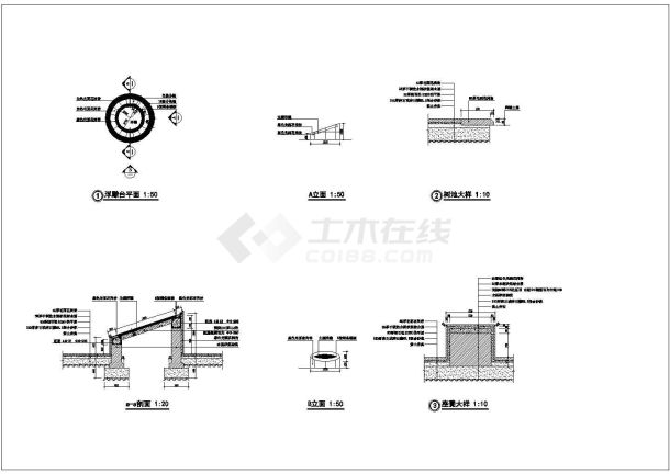 某市新城市大街景观设计施工图整套-图一