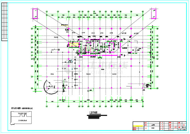 泰安某旅游区十八层假日酒店建筑施工图（CAD)-图一