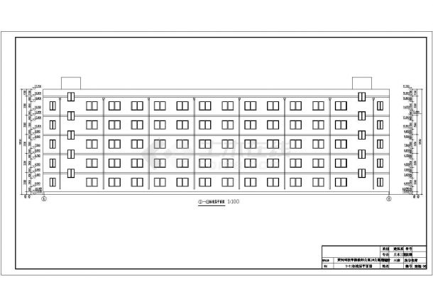 5000平米框架结构教师公寓楼建筑结构图_毕业设计（含计算书）-图二