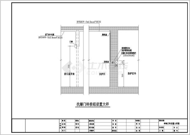 人防工程电气安装大样图（共6张图纸）-图一