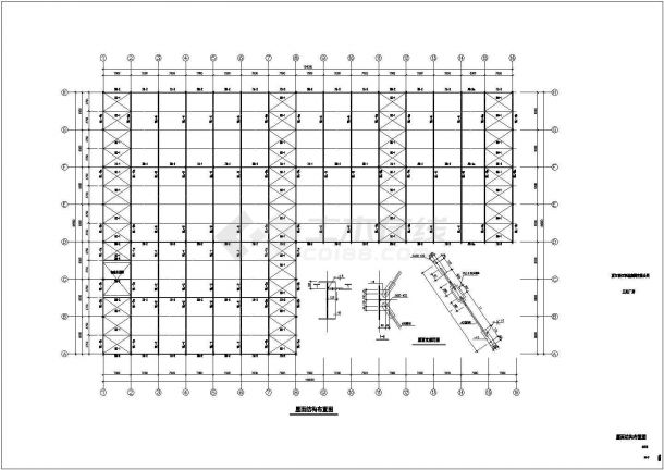 某多层钢结构厂房建筑设计图纸（CAD）-图六