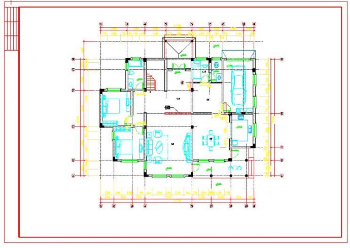 全套欧式别墅设计装修CAD施工图_图1