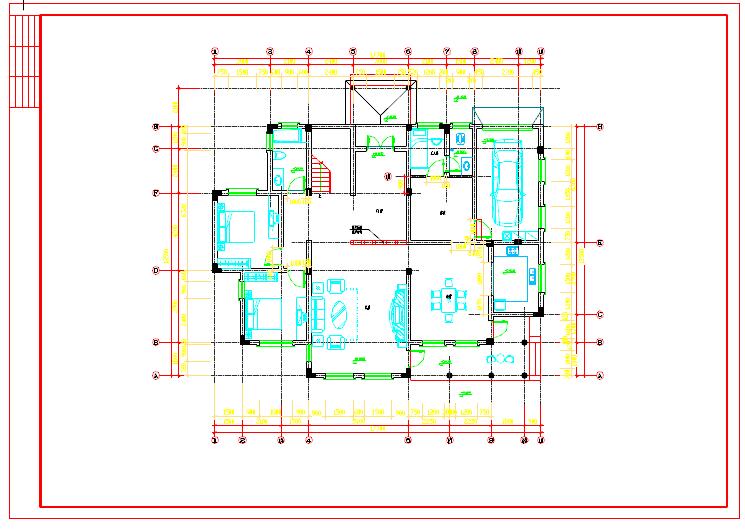 全套欧式别墅设计装修CAD施工图