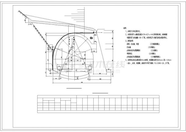 铁路隧道改建初步设计图纸（含设计说明）-图二