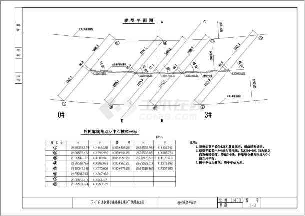 3x16m钢筋混凝土现浇T梁桥施工图设计（三柱式桥墩）-图二