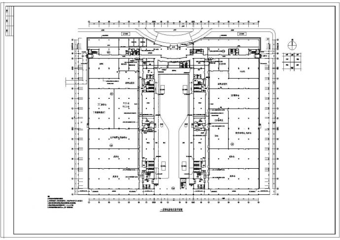 某地4层工业厂房电气设计平面图（13张）_图1
