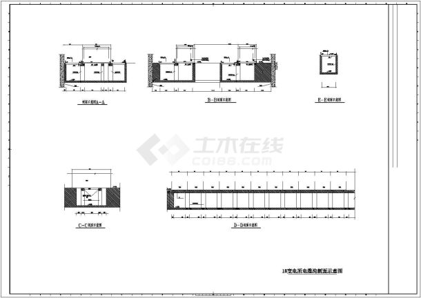 某体育场变电所电气平面设计施工图纸-图二