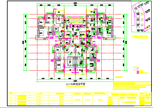 恒大房产三套户型图图纸（CAD）_图1