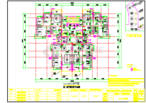 恒大房产三套户型图图纸（CAD）-图二