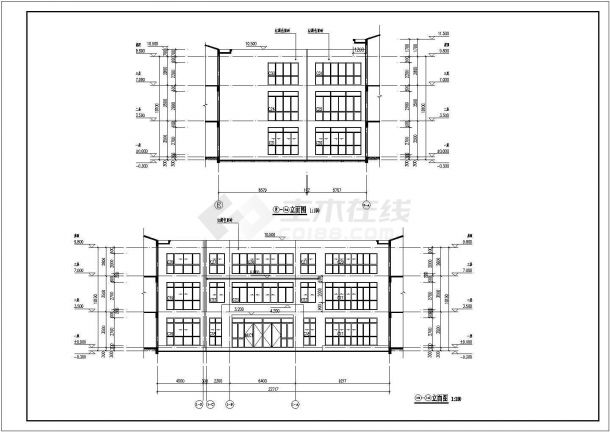 某班幼儿园建筑施工图纸（CAD）-图一