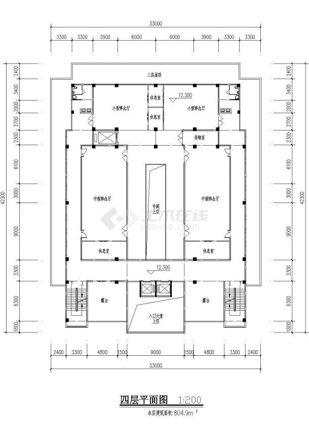 某地区安乐堂建筑参考CAD图纸-图一