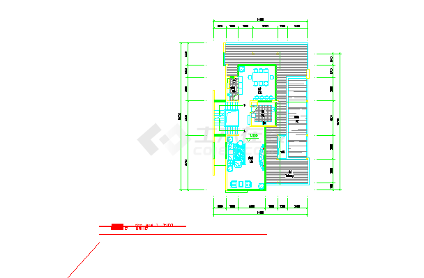 340平米二层别墅房屋设计建筑设计cad施工图（含效果图）-图二