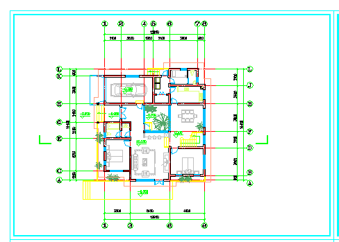 371平米二层别墅房屋设计建筑设计cad施工图（带效果图）-图一