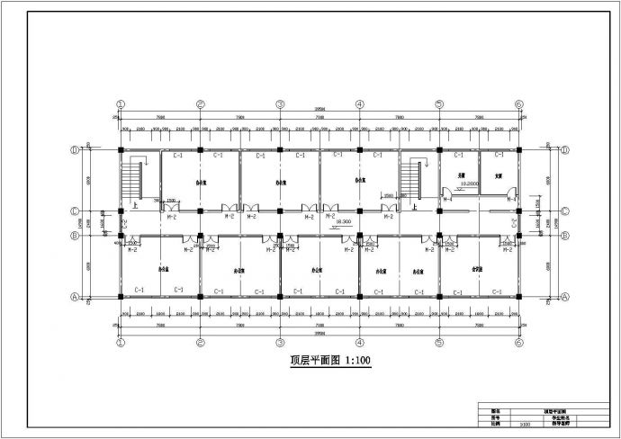 七层框架结构综合办公楼毕业设计（含建施结施计算书及弯矩分配）_图1