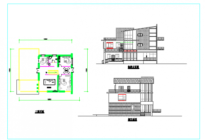 772平米三层别墅房屋设计建筑设计cad施工图_图1