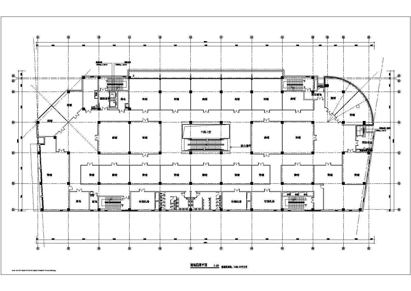 大型六层商场中央空调暖通施工设计图