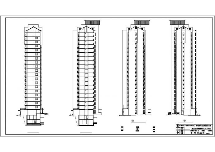 山东省某地某20层住宅施工图（含水暖电）_图1