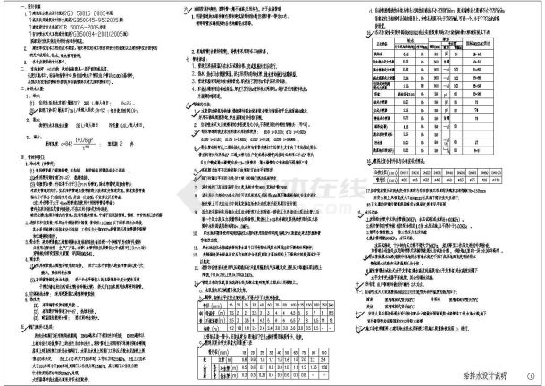 多层医院给排水设计CAD详细施工图纸-图一