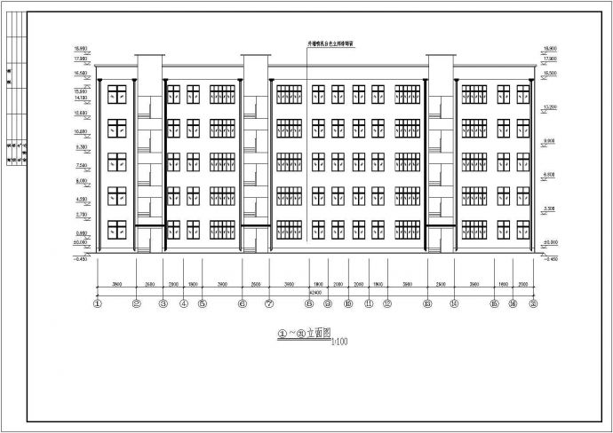 江苏五层安置房建筑结构全套设计施工图_图1