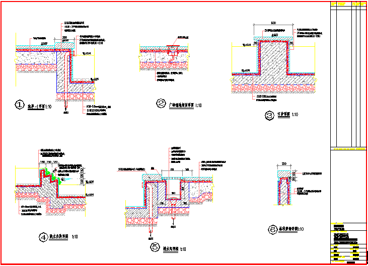 某地方小区入口设施CAD平面布置参考图