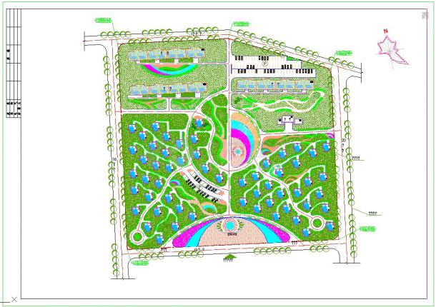 整理多套别墅区绿化规划总平CAD面-图二