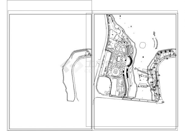 某城市公园景观CAD平面布置参考图-图二