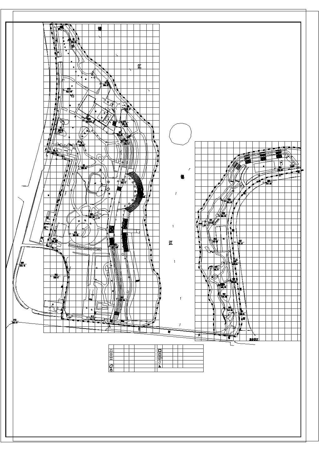 某城市公园景观CAD平面布置参考图