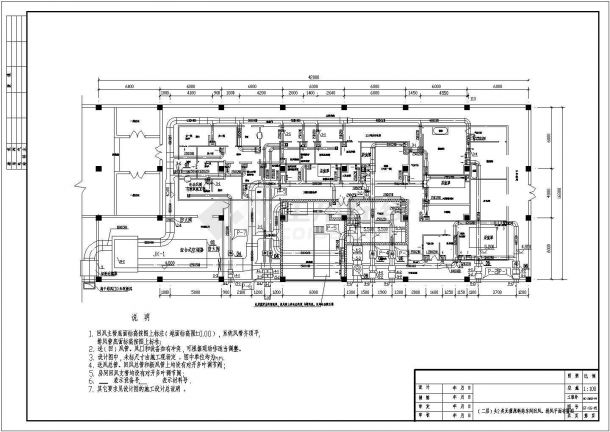 头孢车间空调设计CAD参考图-图二