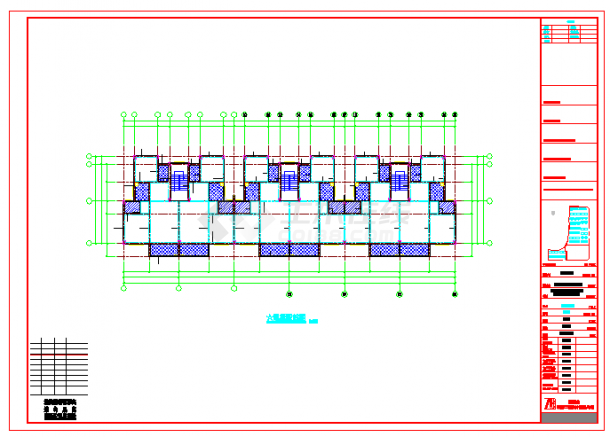 某现代高层住宅区A区三期B标段住宅楼结构设计施工图（CAD）-图二