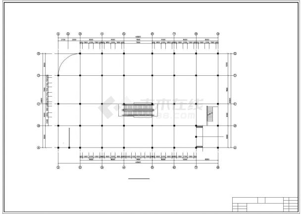 某五层框架结构商场毕业设计（含计算书，建筑、结构图）-图一