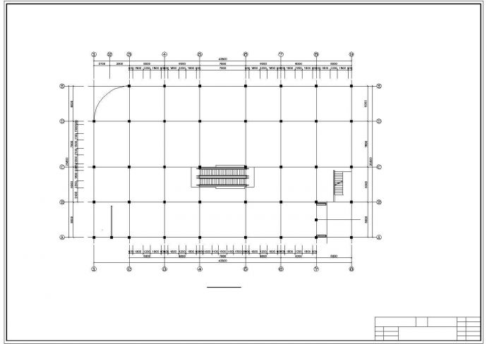 某五层框架结构商场毕业设计（含计算书，建筑、结构图）_图1