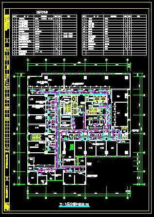 某大楼的空调设计cad图，含说明_图1